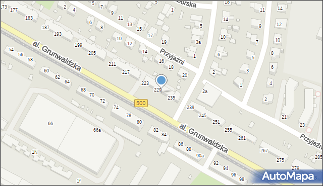 Elbląg, Aleja Grunwaldzka, 231, mapa Elbląga