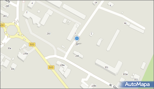 Elbląg, Aleja Grunwaldzka, 297, mapa Elbląga