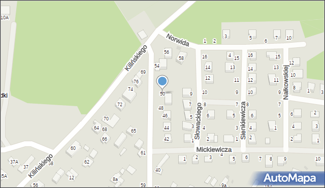 Gąbin, Aleja Jana Pawła II, 50, mapa Gąbin