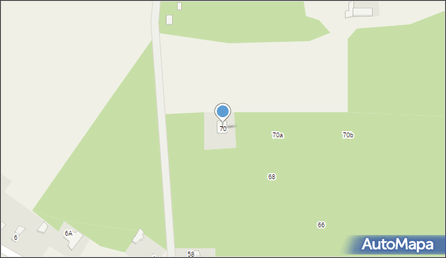 Garbów, Aleksandrówek, 70, mapa Garbów