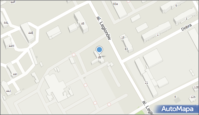 Garwolin, Aleja Legionów, 48, mapa Garwolin