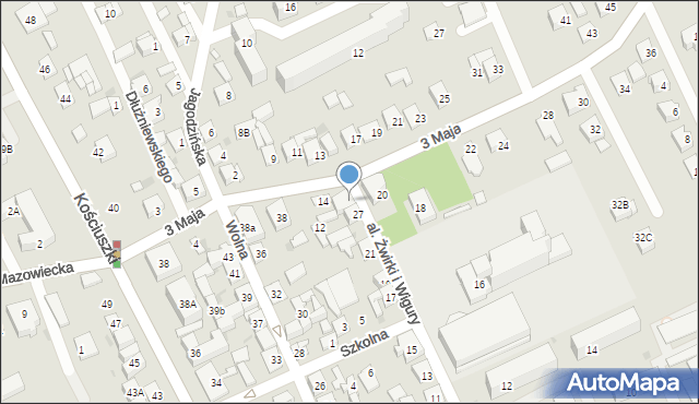 Garwolin, Aleja Żwirki i Wigury, 29, mapa Garwolin