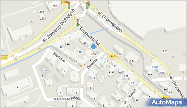 Gdańsk, Aleja Grunwaldzka, 146a, mapa Gdańska