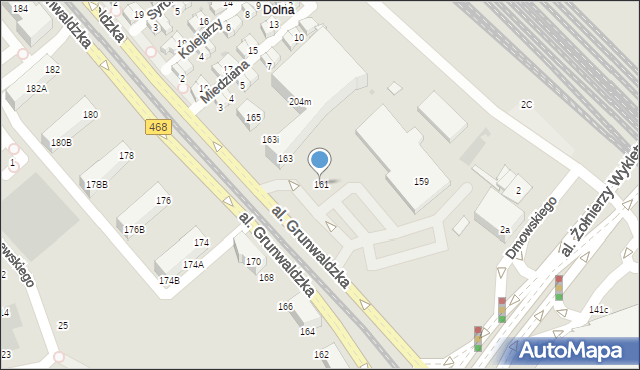 Gdańsk, Aleja Grunwaldzka, 161, mapa Gdańska