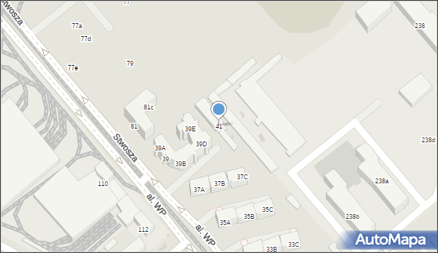 Gdańsk, Aleja Wojska Polskiego, 41, mapa Gdańska