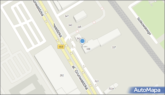 Gdańsk, Aleja Grunwaldzka, 329, mapa Gdańska