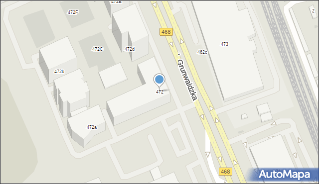 Gdańsk, Aleja Grunwaldzka, 472, mapa Gdańska