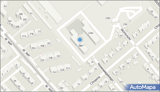 Gdańsk, Aleja Grunwaldzka, 238b, mapa Gdańska