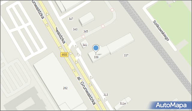Gdańsk, Aleja Grunwaldzka, 338, mapa Gdańska