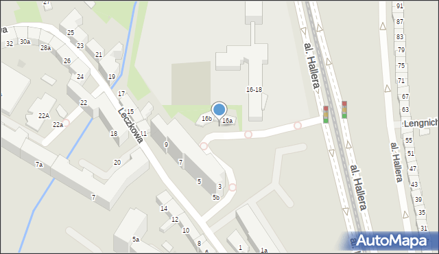 Gdańsk, Aleja Hallera Józefa, gen., 16l, mapa Gdańska