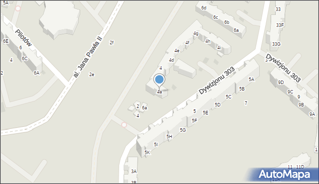 Gdańsk, Aleja Jana Pawła II, 4a, mapa Gdańska