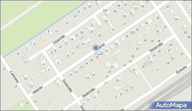 Gdańsk, Altanki, 18A, mapa Gdańska