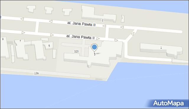 Gdynia, Aleja Jana Pawła II, 3, mapa Gdyni