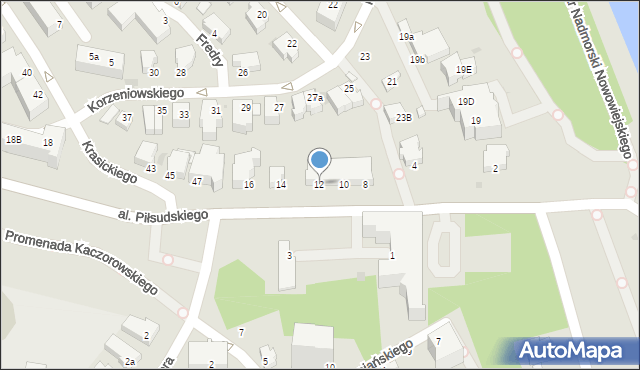 Gdynia, Aleja Piłsudskiego Józefa, marsz., 12, mapa Gdyni