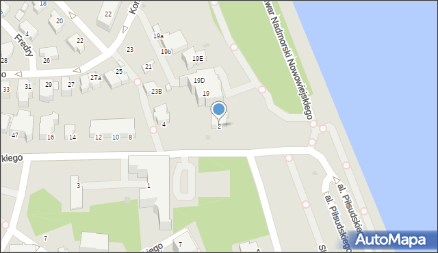 Gdynia, Aleja Piłsudskiego Józefa, marsz., 2, mapa Gdyni