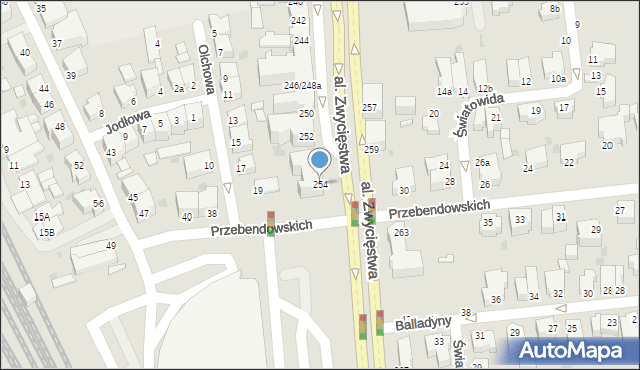 Gdynia, Aleja Zwycięstwa, 254, mapa Gdyni