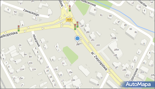 Gdynia, Aleja Zwycięstwa, 188, mapa Gdyni