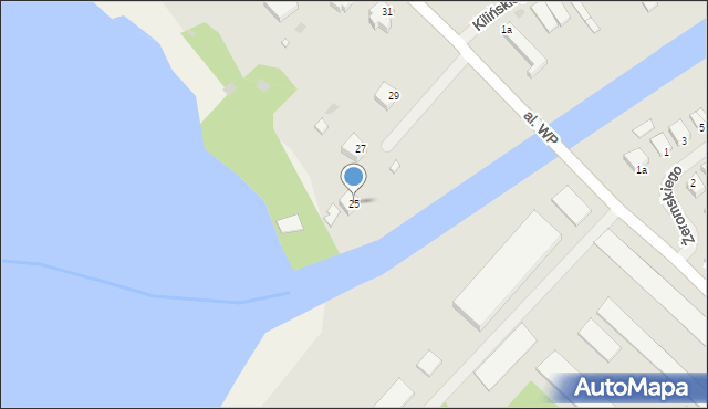 Giżycko, Aleja Wojska Polskiego, 25, mapa Giżycko