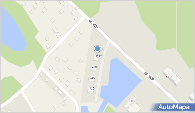 Giżycko, Aleja Wojska Polskiego, 41A, mapa Giżycko