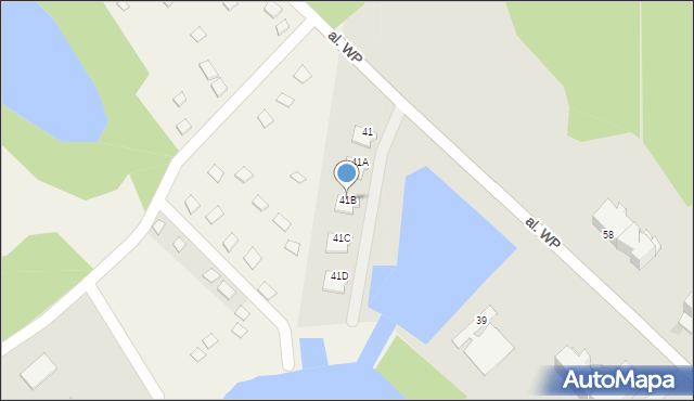 Giżycko, Aleja Wojska Polskiego, 41B, mapa Giżycko