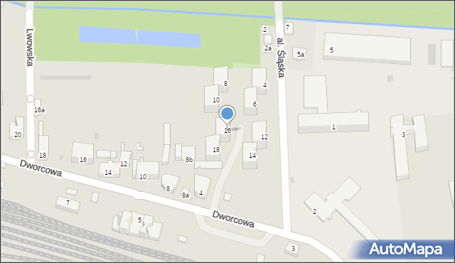 Głubczyce, Aleja Śląska, 16, mapa Głubczyce