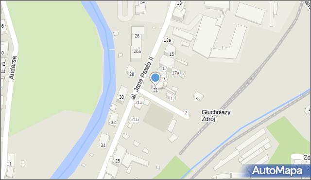 Głuchołazy, Aleja Jana Pawła II, 21, mapa Głuchołazy