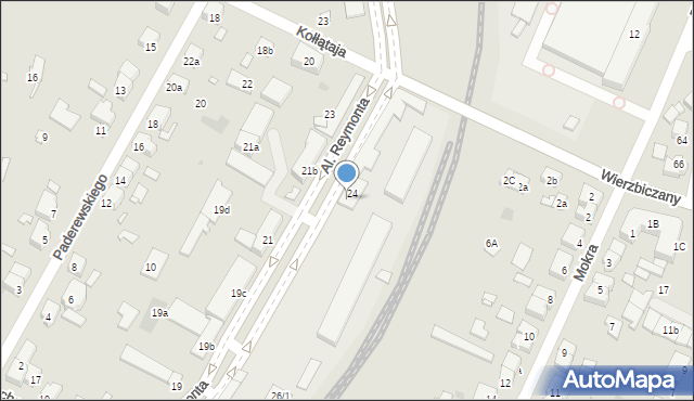 Gniezno, Aleje Reymonta Władysława, 24/26, mapa Gniezna