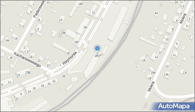 Gniezno, Aleje Reymonta Władysława, 26/1, mapa Gniezna