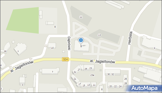 Góra, Aleja Jagiellonów, 8, mapa Góra