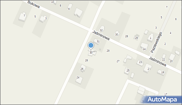 Górzno, Aleja Kasztanowa, 30, mapa Górzno