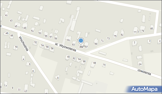 Gowarczów, Aleja Wyzwolenia, 38a, mapa Gowarczów