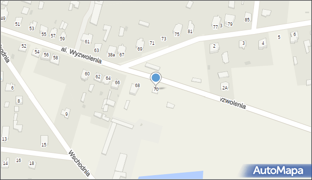 Gowarczów, Aleja Wyzwolenia, 70, mapa Gowarczów