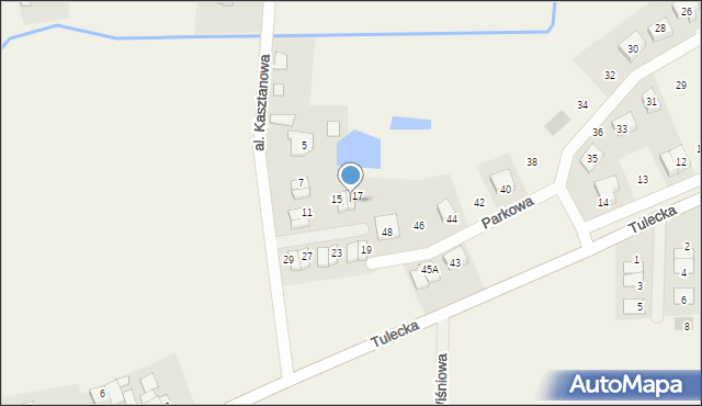 Gowarzewo, Aleja Kasztanowa, 17, mapa Gowarzewo