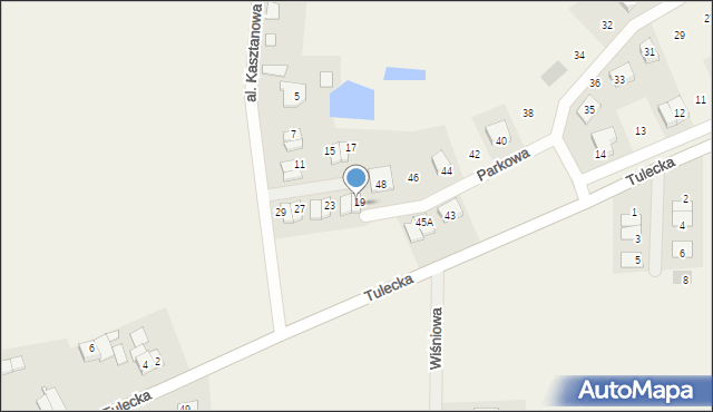 Gowarzewo, Aleja Kasztanowa, 19, mapa Gowarzewo