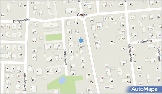 Grójec, Aleja Niepodległości, 30, mapa Grójec