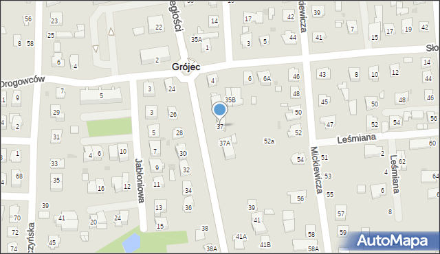Grójec, Aleja Niepodległości, 37, mapa Grójec
