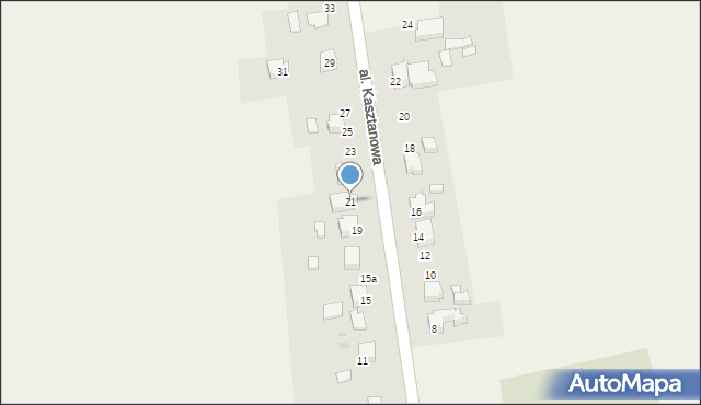 Grojec, Aleja Kasztanowa, 21, mapa Grojec