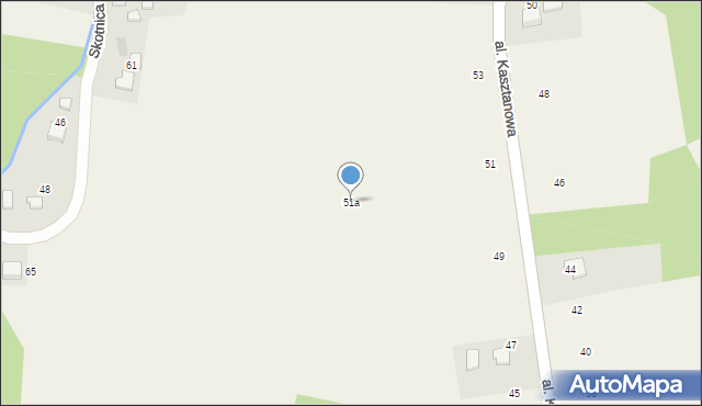 Grojec, Aleja Kasztanowa, 51a, mapa Grojec