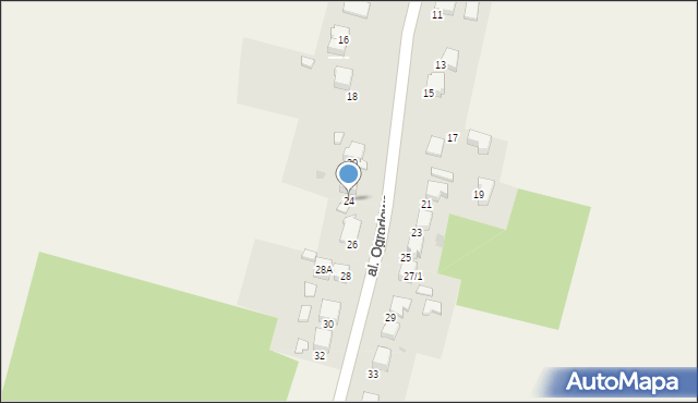 Grojec, Aleja Ogrodowa, 24, mapa Grojec
