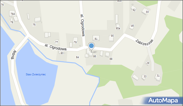 Grojec, Aleja Ogrodowa, 86A, mapa Grojec