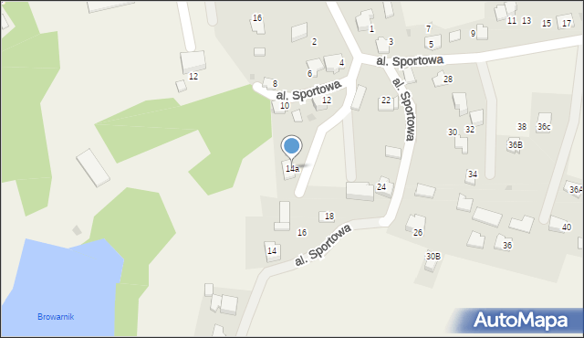 Grojec, Aleja Sportowa, 14a, mapa Grojec