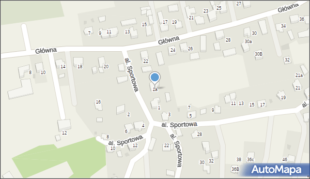 Grojec, Aleja Sportowa, 1a, mapa Grojec