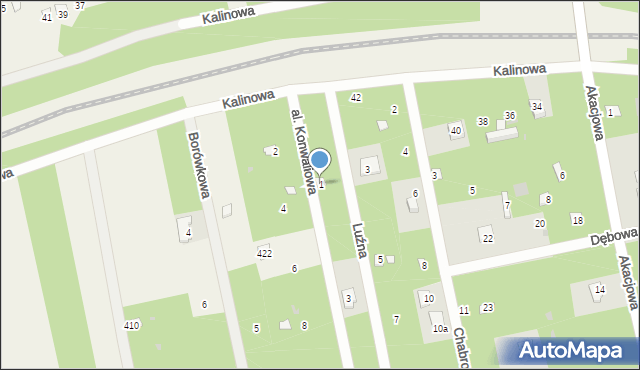 Groszowice, Aleja Konwaliowa, 1, mapa Groszowice