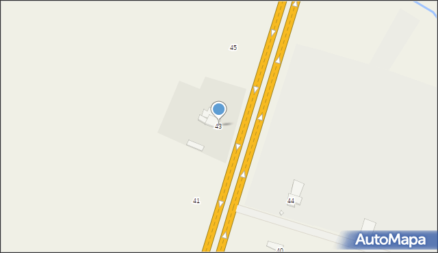 Grzędy, Aleja Krakowska, 43, mapa Grzędy