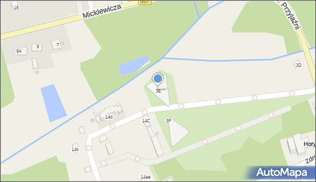 Horyniec-Zdrój, Aleja Przyjaźni, 3E, mapa Horyniec-Zdrój