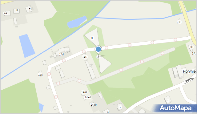 Horyniec-Zdrój, Aleja Przyjaźni, 3F, mapa Horyniec-Zdrój