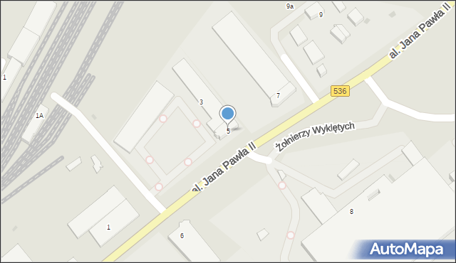 Iława, Aleja Jana Pawła II, 5, mapa Iława