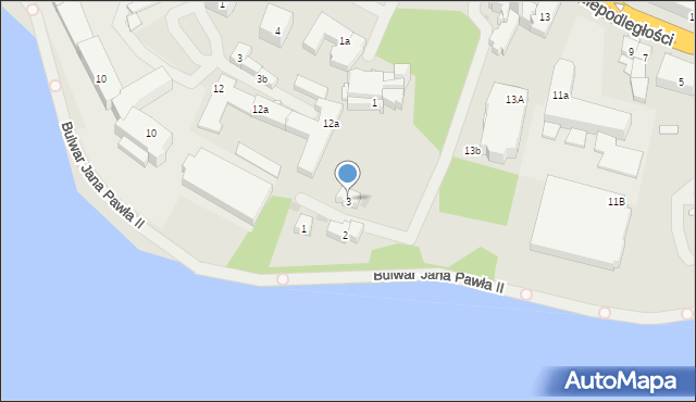 Iława, Aleja Pojednania, 3, mapa Iława