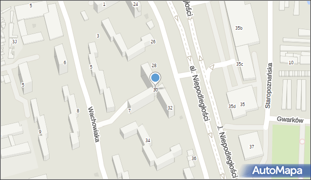 Inowrocław, Aleja Niepodległości, 30, mapa Inowrocławia