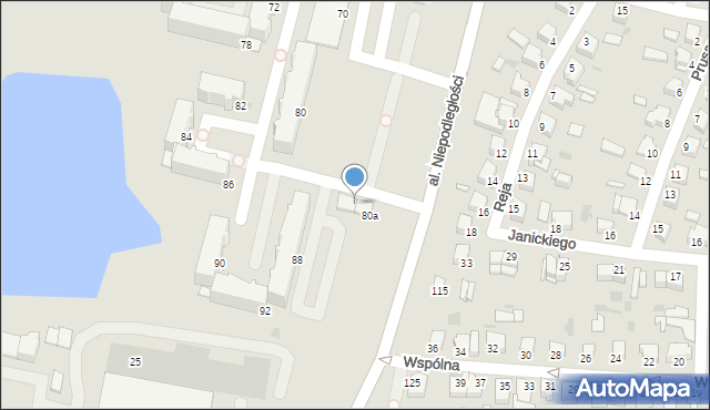 Inowrocław, Aleja Niepodległości, 80b, mapa Inowrocławia